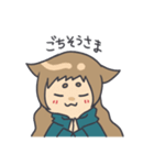 顔にすぐでる可愛い子（個別スタンプ：34）