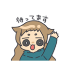 顔にすぐでる可愛い子（個別スタンプ：37）
