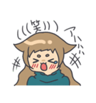 顔にすぐでる可愛い子（個別スタンプ：39）