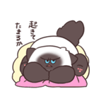 【毒づく】悪態をつくシャム猫もどき（個別スタンプ：10）