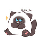 【毒づく】悪態をつくシャム猫もどき（個別スタンプ：14）