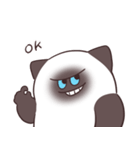【毒づく】悪態をつくシャム猫もどき（個別スタンプ：16）