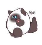 【毒づく】悪態をつくシャム猫もどき（個別スタンプ：19）