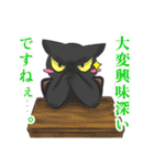 黒猫さんとシャム猫さんの日常（個別スタンプ：13）