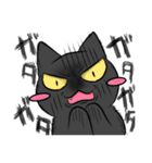 黒猫さんとシャム猫さんの日常（個別スタンプ：19）