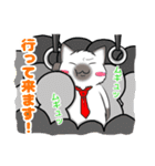 黒猫さんとシャム猫さんの日常（個別スタンプ：21）