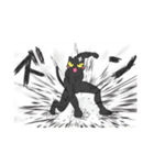 黒猫さんとシャム猫さんの日常（個別スタンプ：38）
