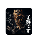フクロウは見ている（個別スタンプ：5）
