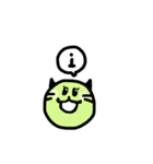パステルカラー丸顔 A〜P（個別スタンプ：18）
