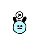 パステルカラー丸顔 A〜P（個別スタンプ：32）