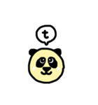 パステルカラー丸顔 Q〜Z（個別スタンプ：8）