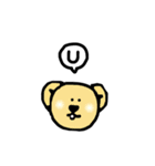 パステルカラー丸顔 Q〜Z（個別スタンプ：9）