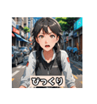 女子自転車ロードレーサー スタンプ！（個別スタンプ：2）