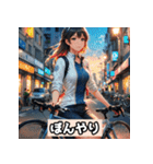 女子自転車ロードレーサー スタンプ！（個別スタンプ：10）
