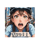 女子自転車ロードレーサー スタンプ！（個別スタンプ：24）
