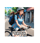 女子自転車ロードレーサー スタンプ！（個別スタンプ：25）