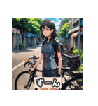 女子自転車ロードレーサー スタンプ！（個別スタンプ：28）