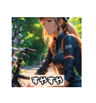 女子自転車ロードレーサー スタンプ！（個別スタンプ：30）