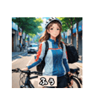 女子自転車ロードレーサー スタンプ！（個別スタンプ：40）