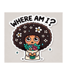 アフロ花束のスタンプ@SFW（個別スタンプ：7）