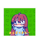 ORANGE 可愛いメンヘラちびキャラ2（個別スタンプ：1）