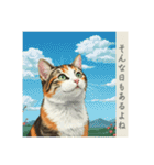 猫の挨拶 浮世絵風（個別スタンプ：20）