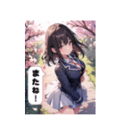春を感じる少女たち（個別スタンプ：23）