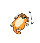 遅刻しそうになって慌てた猫（個別スタンプ：2）
