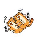 遅刻しそうになって慌てた猫（個別スタンプ：5）