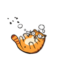 遅刻しそうになって慌てた猫（個別スタンプ：12）