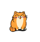 遅刻しそうになって慌てた猫（個別スタンプ：16）