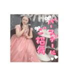 ドレス似合う♡愛理たん姫（個別スタンプ：3）