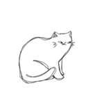 しょぼくれて不機嫌なねこ（個別スタンプ：2）