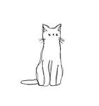 しょぼくれて不機嫌なねこ（個別スタンプ：3）