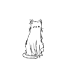 しょぼくれて不機嫌なねこ（個別スタンプ：4）