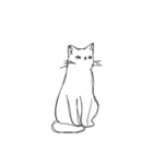 しょぼくれて不機嫌なねこ（個別スタンプ：7）