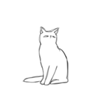 しょぼくれて不機嫌なねこ（個別スタンプ：10）