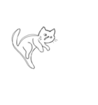 しょぼくれて不機嫌なねこ（個別スタンプ：14）