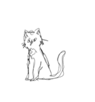 しょぼくれて不機嫌なねこ（個別スタンプ：19）