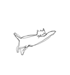 しょぼくれて不機嫌なねこ（個別スタンプ：21）