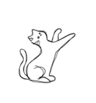 しょぼくれて不機嫌なねこ（個別スタンプ：24）