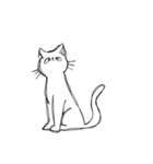 しょぼくれて不機嫌なねこ（個別スタンプ：27）