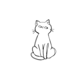 しょぼくれて不機嫌なねこ（個別スタンプ：32）