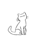 しょぼくれて不機嫌なねこ（個別スタンプ：33）