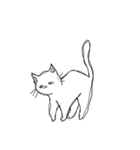 しょぼくれて不機嫌なねこ（個別スタンプ：34）