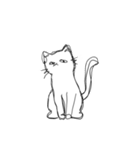 しょぼくれて不機嫌なねこ（個別スタンプ：35）