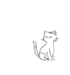 しょぼくれて不機嫌なねこ（個別スタンプ：36）