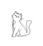 しょぼくれて不機嫌なねこ（個別スタンプ：38）