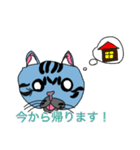 可愛いアニマル顔だけスタンプ（個別スタンプ：14）