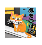 折り紙風 猫スタンプ（AI）（個別スタンプ：5）